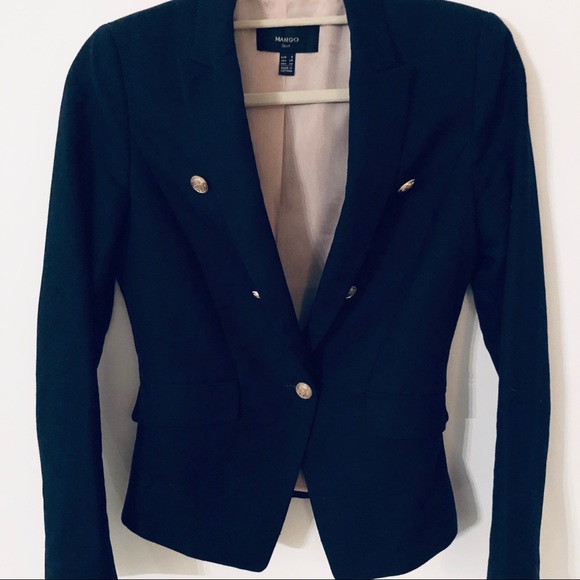 Mango Jackets & Blazers - MANGO Women’s Navy Linen Blazer Sz Sm Mango Jackets & Blazers - MANGO Women’s Navy Linen Blazer Sz Sm
